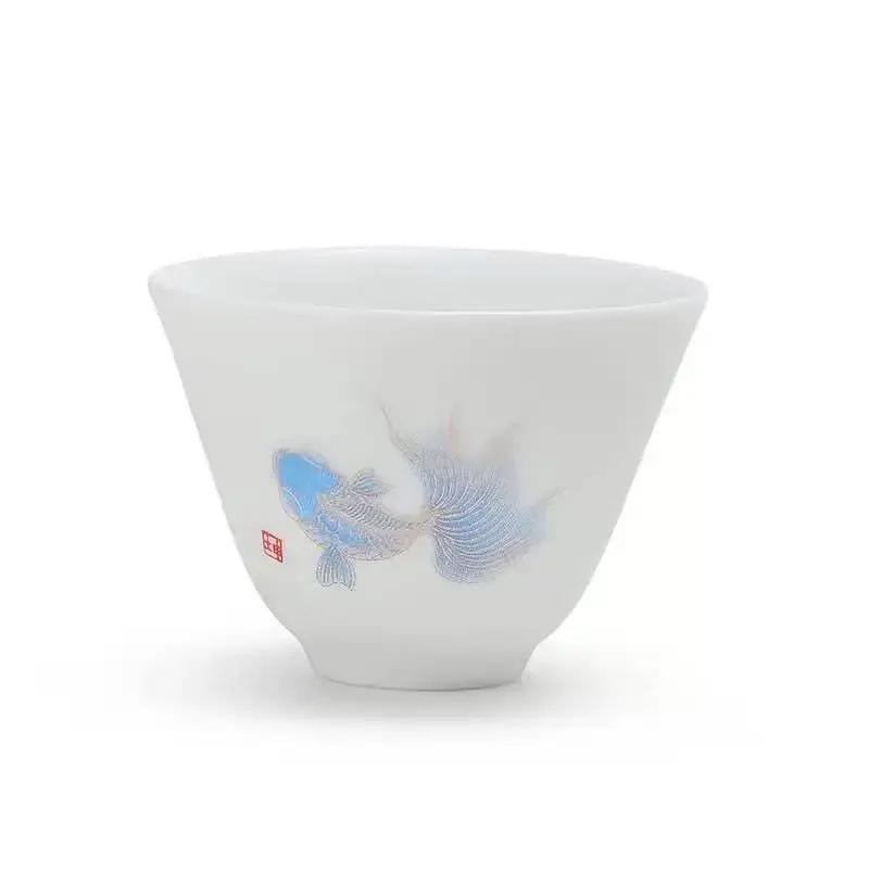 Ceramic Whiteware Tea Cup Set Kung Fu Ceramic Teacup Individual Cup Master Cup Teacup Small Ceramic Teacups 200ml
Ceramic Whiteware Tea Cup Set Kung Fu Ceramic Teacup Individual Cup Master Cup Teacup Small Ceramic Teacups 200ml