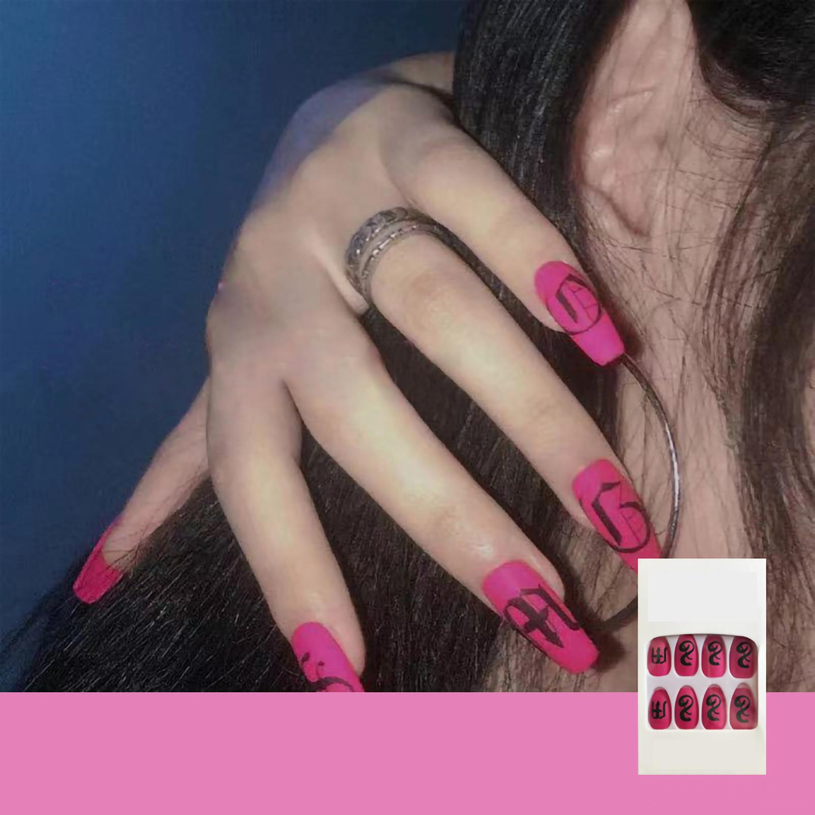 Waterproof Fashionable Artificial Flame False Nails Detachable Natural Press On Fake Nails Tips Frosted rose-purple pink
Waterproof Fashionable Artificial Flame False Nails Detachable Natural Press On Fake Nails Tips Frosted rose-purple pink