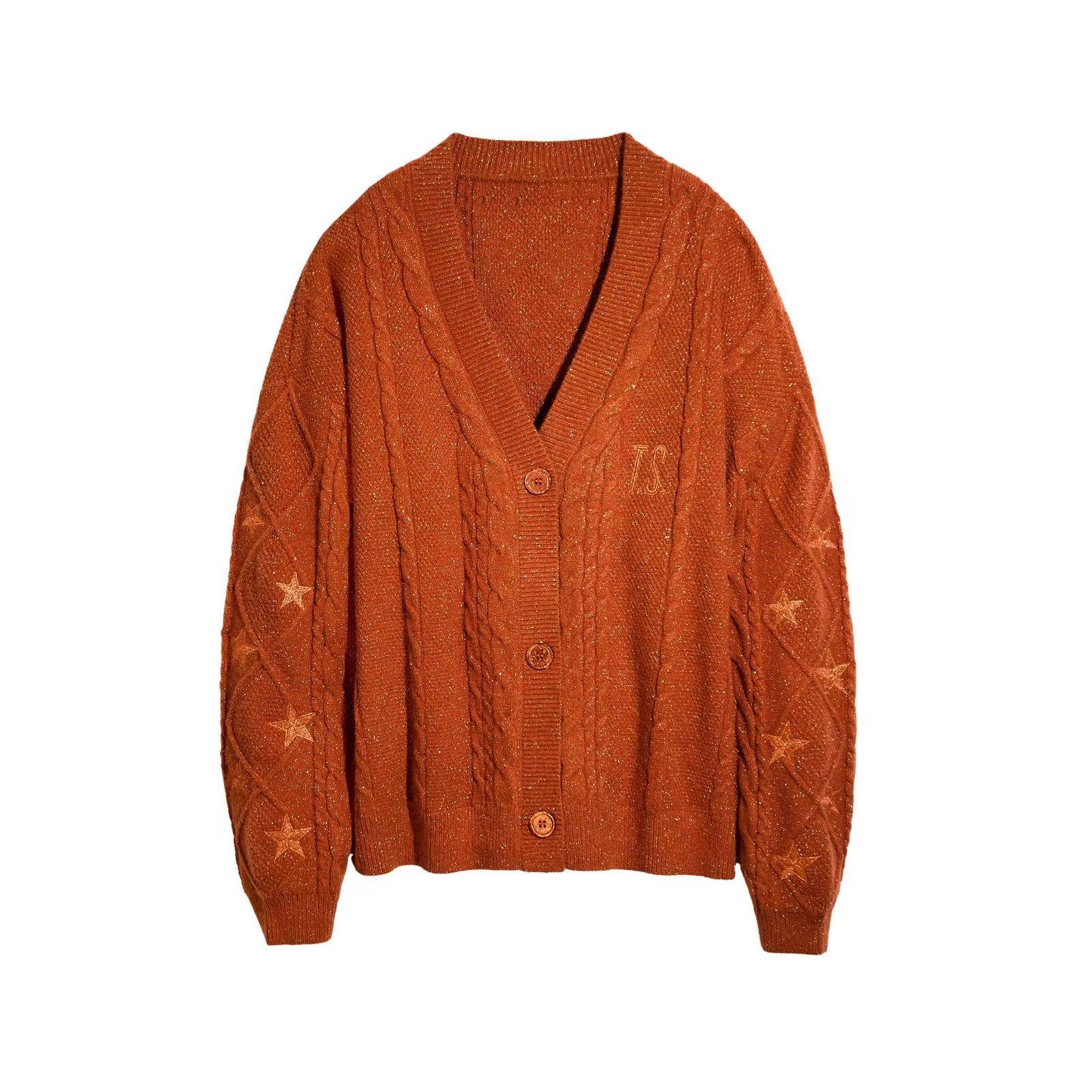Autumn Red Maple Leaf Embroidered Leaves Knitted Cardigan Women Winter V-neck Single Breasted Show Y2k Style Cardigans Girls XL
Autumn Red Maple Leaf Embroidered Leaves Knitted Cardigan Women Winter V-neck Single Breasted Show Y2k Style Cardigans Girls XL