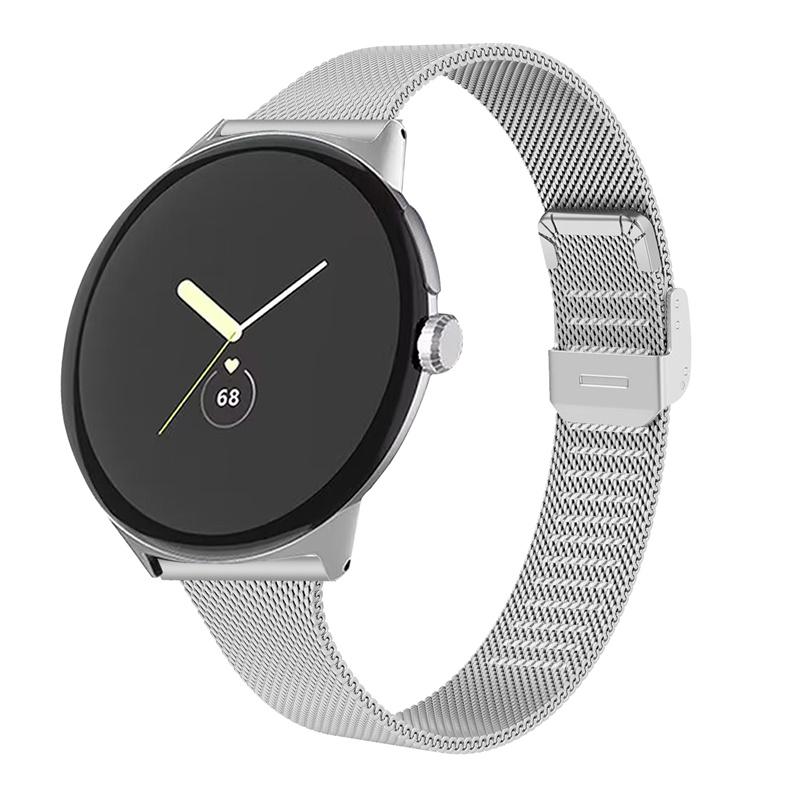 For Google Pixel Watch 3 41mm/Watch 2/Pixel Watch Stainless Steel Milanese Metal Strap Replacement Watch Band with Buckle Silver
For Google Pixel Watch 3 41mm/Watch 2/Pixel Watch Stainless Steel Milanese Metal Strap Replacement Watch Band with Buckle Silver