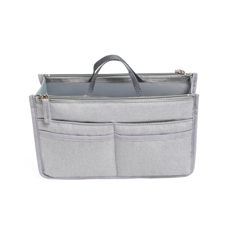 Portable Insert Bag Organizer Storage Pouch with Zippers Large Capacity for Makeup and Skincare S серый
Portable Insert Bag Organizer Storage Pouch with Zippers Large Capacity for Makeup and Skincare S серый