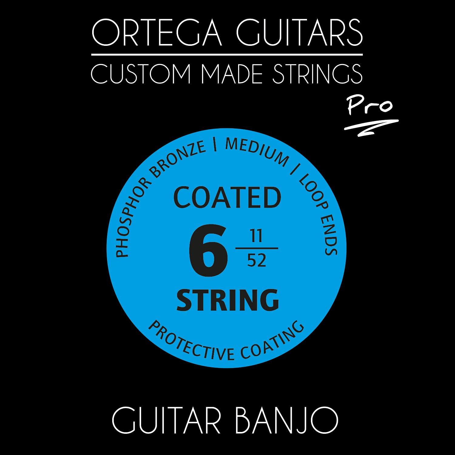 ORTEGA Guitar Banjo Strings, Coated Phosphor BronzeMedium Tension GBJP-6
ORTEGA Guitar Banjo Strings, Coated Phosphor BronzeMedium Tension GBJP-6