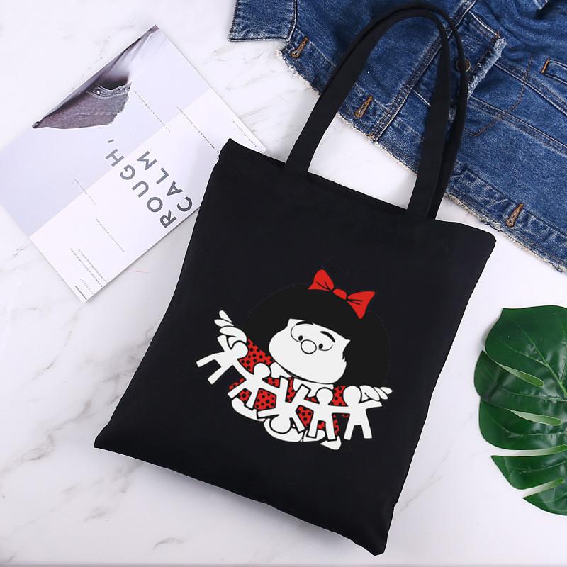 Mafalda 90s Мультфильм Харадзюку Пользовательский тотализатор Сумка Для покупок Оригинальный дизайн Черный Унисекс Путешествия Холст Сумки Эко Складная сумка для покупателей
Mafalda 90s Мультфильм Харадзюку Пользовательский тотализатор Сумка Для покупок Оригинальный дизайн Черный Унисекс Путешествия Холст Сумки Эко Складная сумка для покупателей