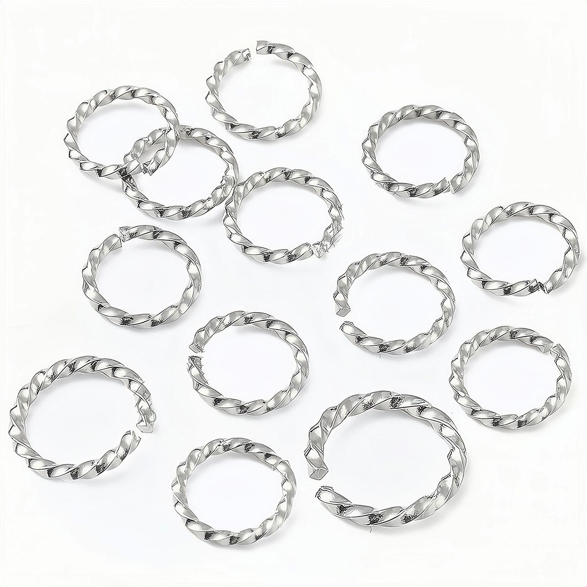 20PCS Stainless Steel Twisted Open Jump Rings Split Rings Connectors O Rings 6-10mm for DIY Jewelry Makings Findings Supplies 1.0x6mm
20PCS Stainless Steel Twisted Open Jump Rings Split Rings Connectors O Rings 6-10mm for DIY Jewelry Makings Findings Supplies 1.0x6mm