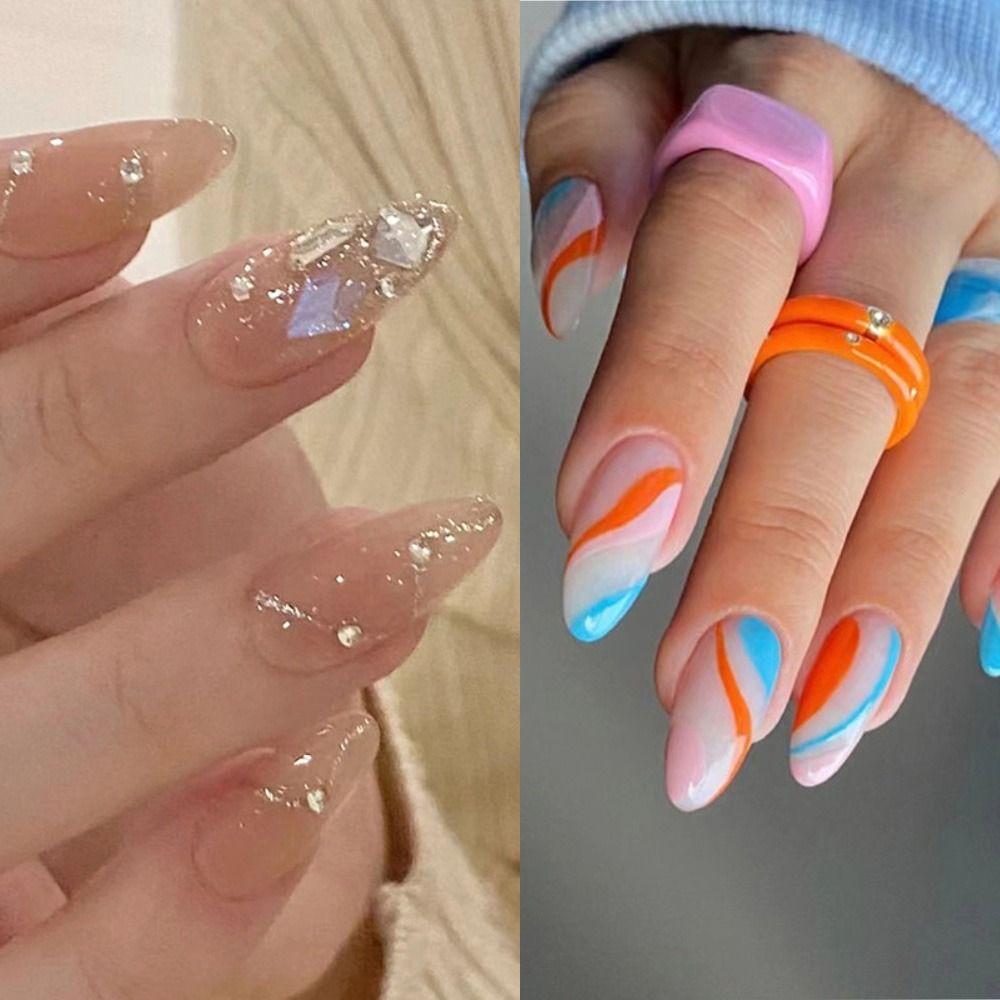 24 шт. Маникюр Поддельные Ниалы Пресс на ногтях DIY Французские красочные волнистые длинные миндальные накладные ногти
24 шт. Маникюр Поддельные Ниалы Пресс на ногтях DIY Французские красочные волнистые длинные миндальные накладные ногти