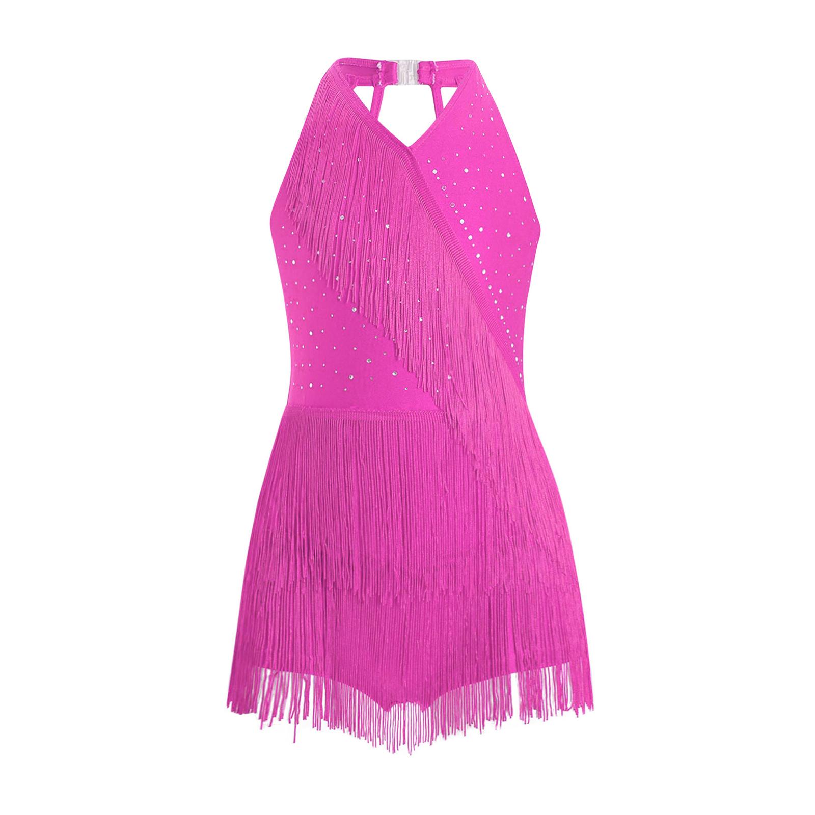 Дитячий танцювальний комбінезон з V-подібним вирізом без рукавів і бахромою для латиноамериканських виступів 15-16 Years гарячі рожевого кольору
Дитячий танцювальний комбінезон з V-подібним вирізом без рукавів і бахромою для латиноамериканських виступів 15-16 Years гарячі рожевого кольору