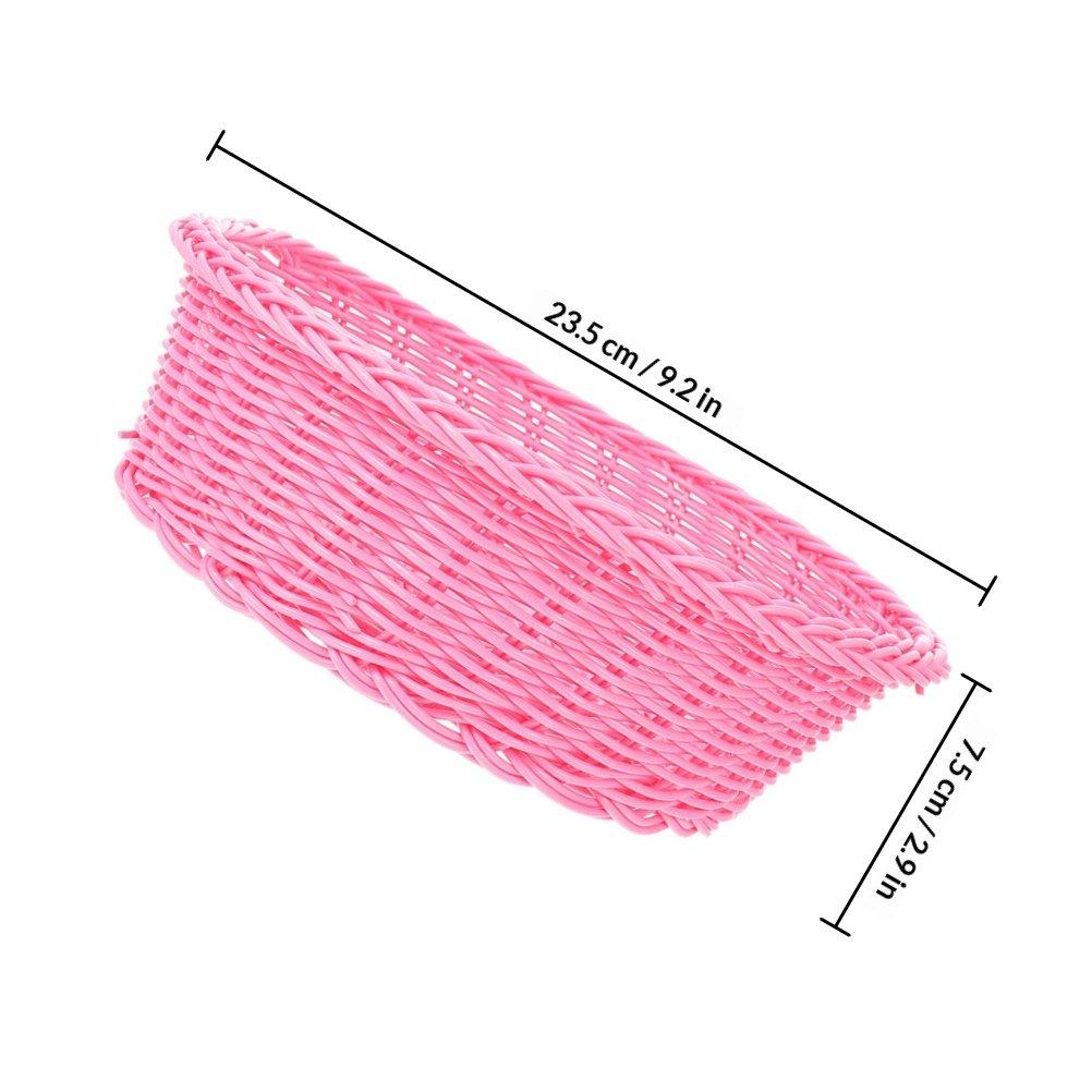 1Pcs Fruit Basket Plastic Rattan Woven Multi-Function Serving Tray for Bread Cake Snacks Storage Home Hotel Decoration Use розовый
1Pcs Fruit Basket Plastic Rattan Woven Multi-Function Serving Tray for Bread Cake Snacks Storage Home Hotel Decoration Use розовый