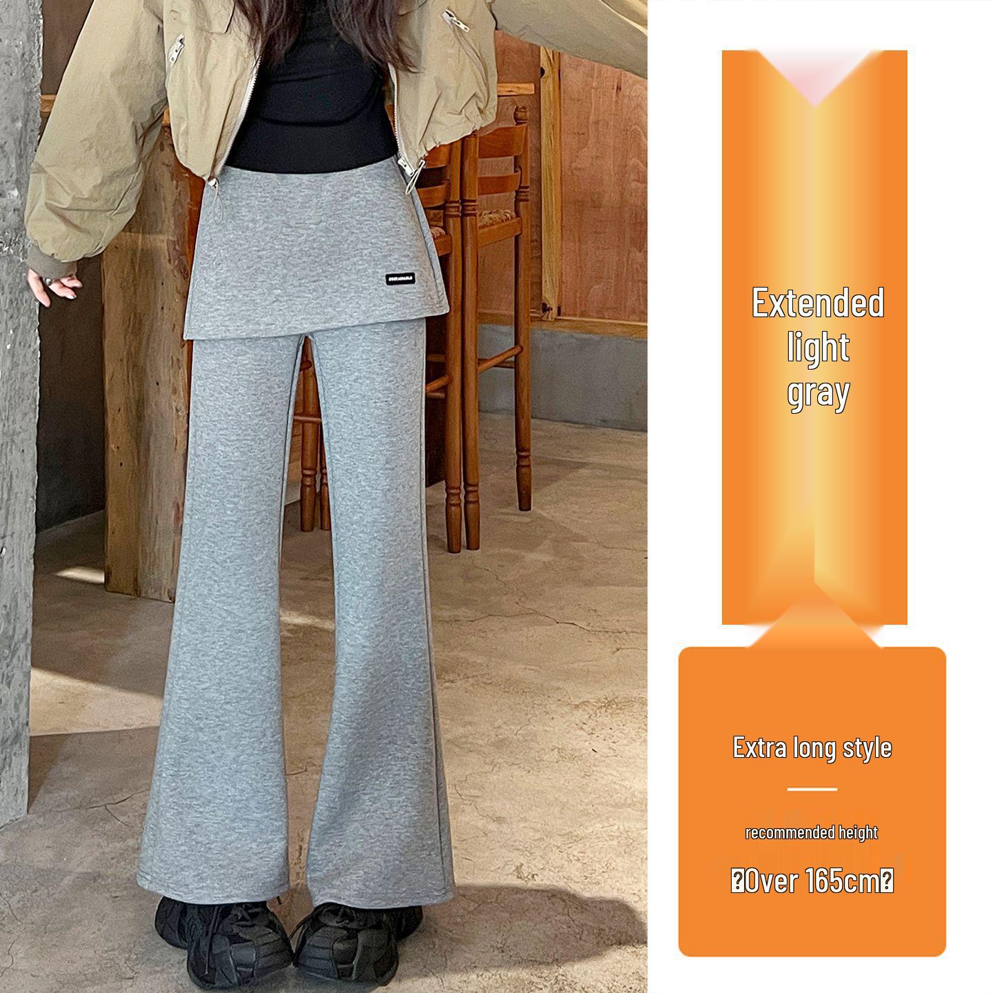 Women s Spring 2026 High Waist Flare Harem Pants - Slimming Floor-Length Casual Style Light Gray Extended
Women s Spring 2026 High Waist Flare Harem Pants - Slimming Floor-Length Casual Style Light Gray Extended