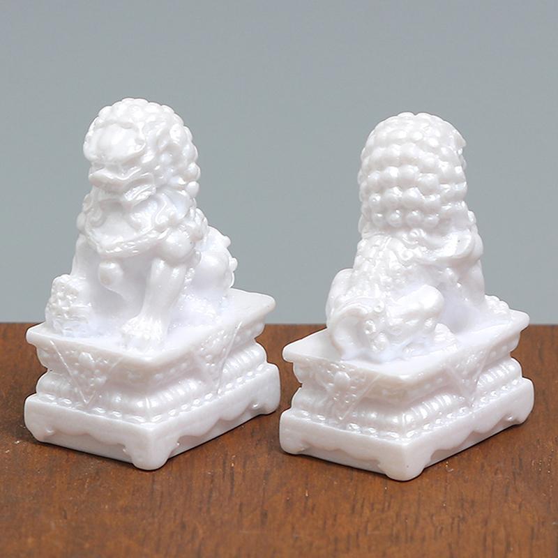 1 Pair Dollhouse Lion Courtyard Micro Scene Ornaments Simulated Stone Lion Statue Construction Props
1 Pair Dollhouse Lion Courtyard Micro Scene Ornaments Simulated Stone Lion Statue Construction Props