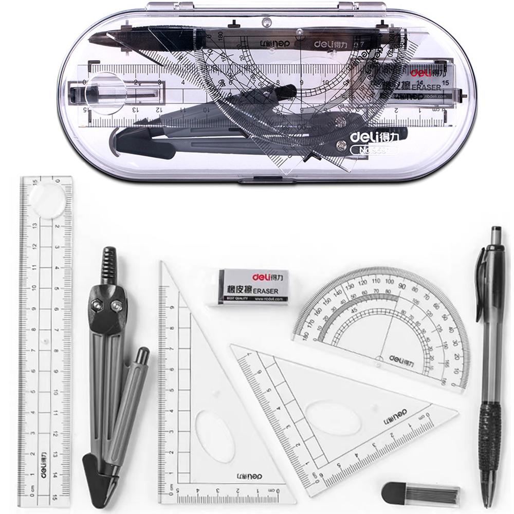 Student Supplies Compass Geometry Kit Set Math Sets Compass Ruler Kit Math Learning Tools чёрный
Student Supplies Compass Geometry Kit Set Math Sets Compass Ruler Kit Math Learning Tools чёрный