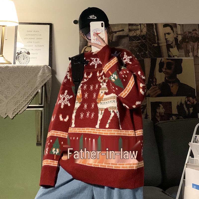 Men s Trendy Hong Kong Style Loose Knit Sweater - Christmas Winter Couple Outfit M червоний
Men s Trendy Hong Kong Style Loose Knit Sweater - Christmas Winter Couple Outfit M червоний