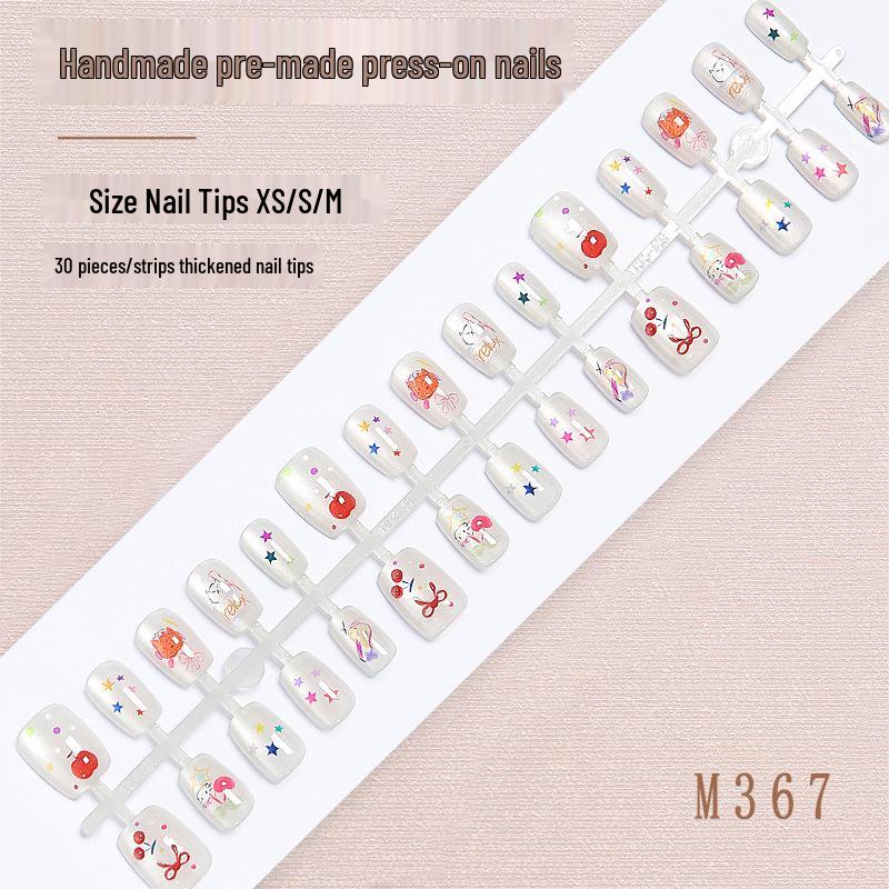 Hand-Painted Cute KT Cat Nail Stickers: Short, Wearable, Handmade Fake Nails for Students
Hand-Painted Cute KT Cat Nail Stickers: Short, Wearable, Handmade Fake Nails for Students