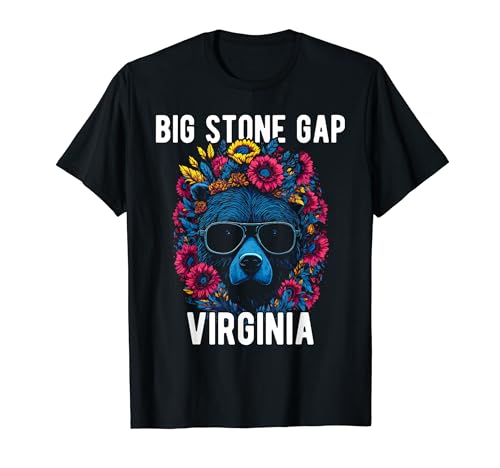 Big Stone Gap Virginia USA Bear and Flower Design T-Shirt
Big Stone Gap Virginia USA Bear and Flower Design T-Shirt