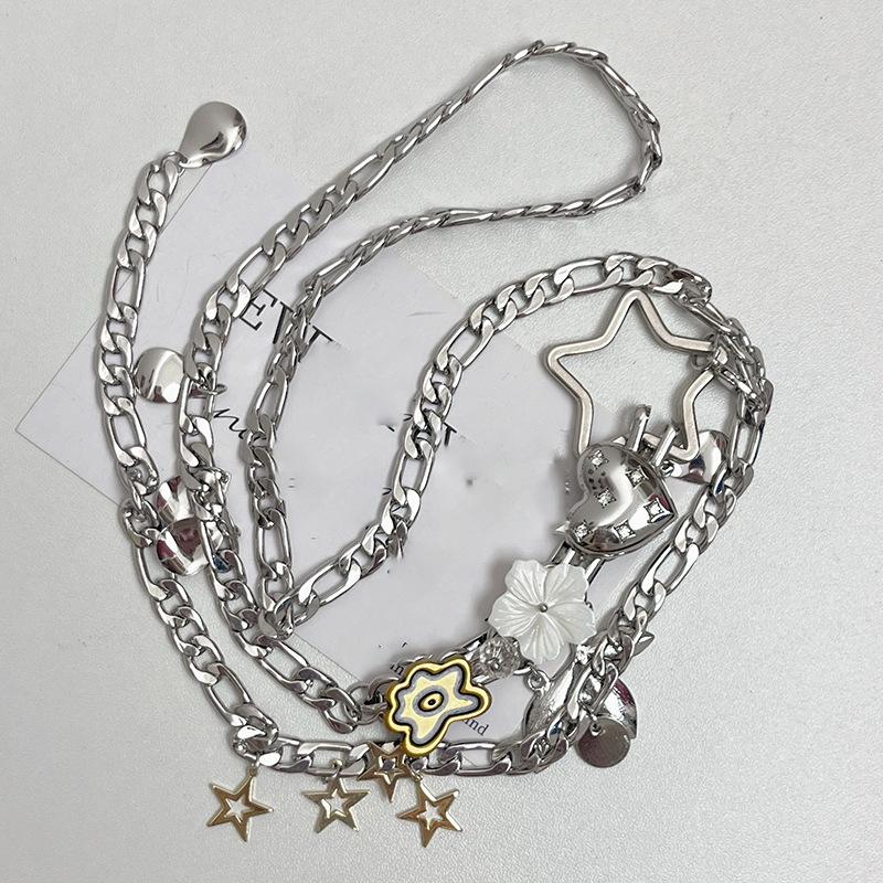 Бриллиантовая любовь звезда цветок кулон поясная цепочка мода высокое чувство поясные украшения универсальные нишевые темпераментные украшения женщины
Бриллиантовая любовь звезда цветок кулон поясная цепочка мода высокое чувство поясные украшения универсальные нишевые темпераментные украшения женщины