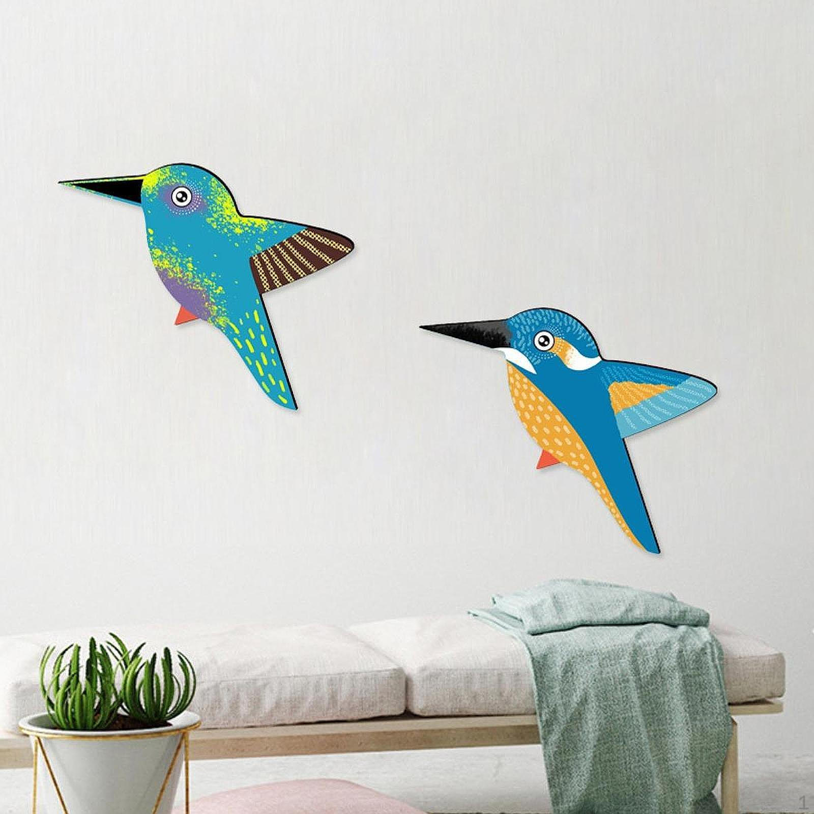 2Pcs Wooden Birds Wall Art Decor Hanging Ornament Decorative Multifunctional 15x12.4cm for Bedroom
2Pcs Wooden Birds Wall Art Decor Hanging Ornament Decorative Multifunctional 15x12.4cm for Bedroom