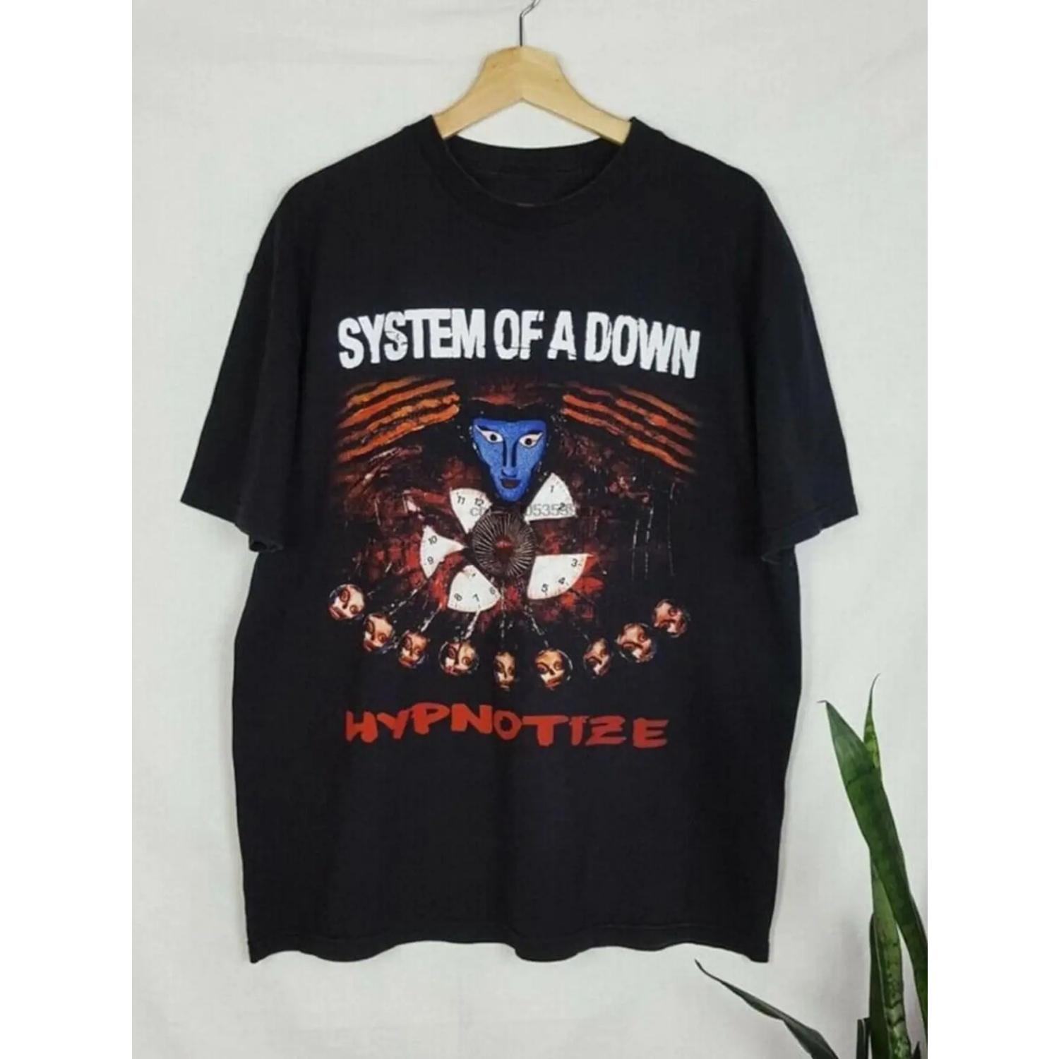 System of A SOAD Collection T-shirt -2005 Hypnotize Album Cover Print Shirt, Iconic Pattern and Song Title, Unisex S чёрный
System of A SOAD Collection T-shirt -2005 Hypnotize Album Cover Print Shirt, Iconic Pattern and Song Title, Unisex S чёрный
