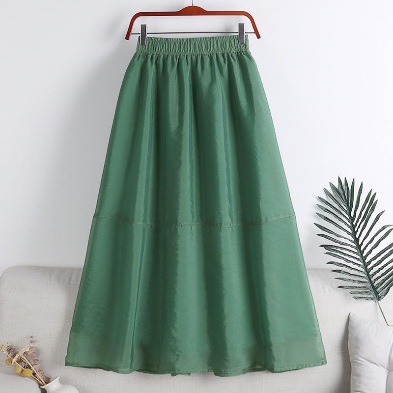 Qooth Elegant Women A-line Organza Tulle Skirt Wide Hem Mid Length Elastic Waist Casual Skirt QT2640 One Size зелений
Qooth Elegant Women A-line Organza Tulle Skirt Wide Hem Mid Length Elastic Waist Casual Skirt QT2640 One Size зелений
