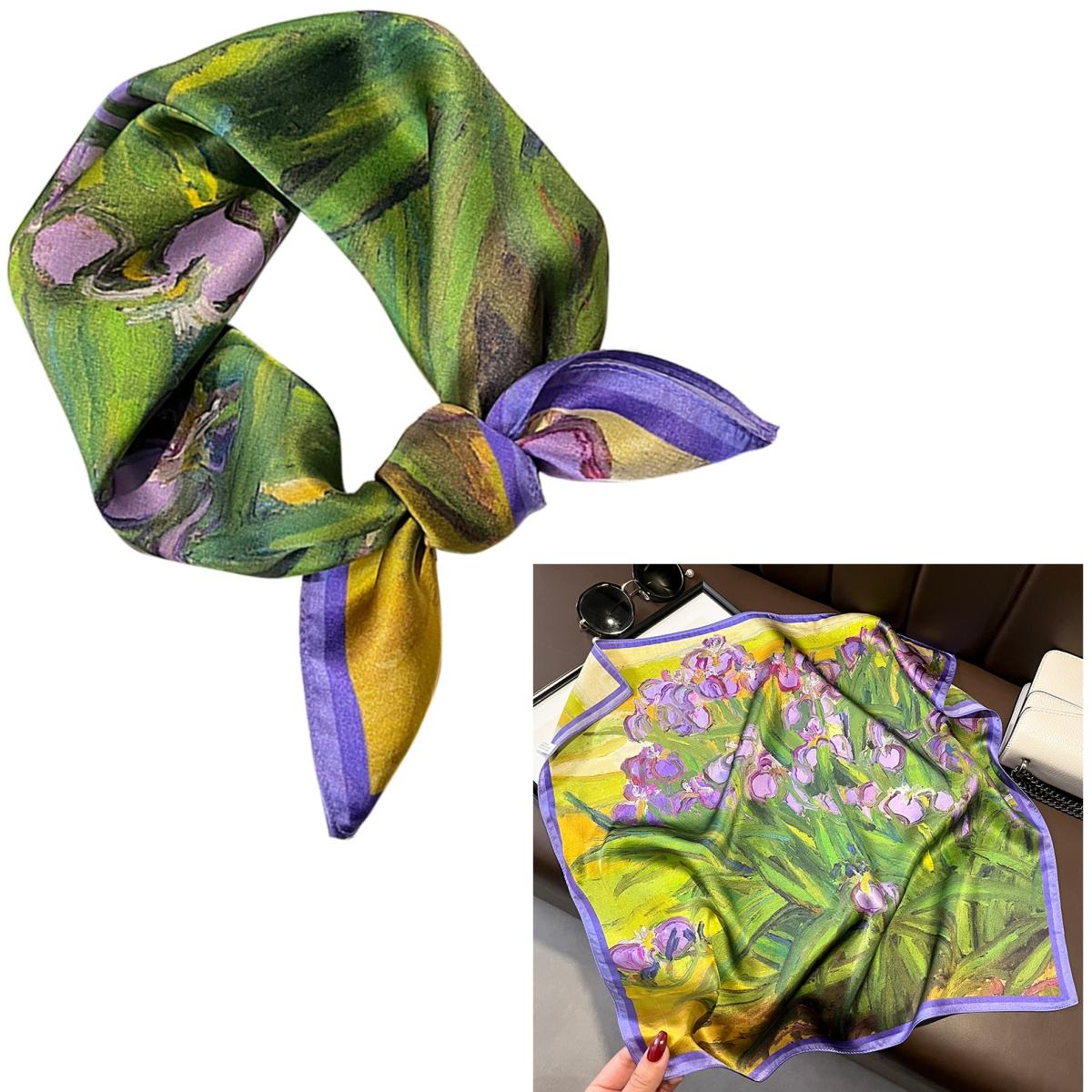Women 100% Mulberry Real Silk Scarf 53cm Luxury Kerchief Spring Autumn Neckerchief Brand Oil Painting Chinese & Painting Style
Women 100% Mulberry Real Silk Scarf 53cm Luxury Kerchief Spring Autumn Neckerchief Brand Oil Painting Chinese & Painting Style
