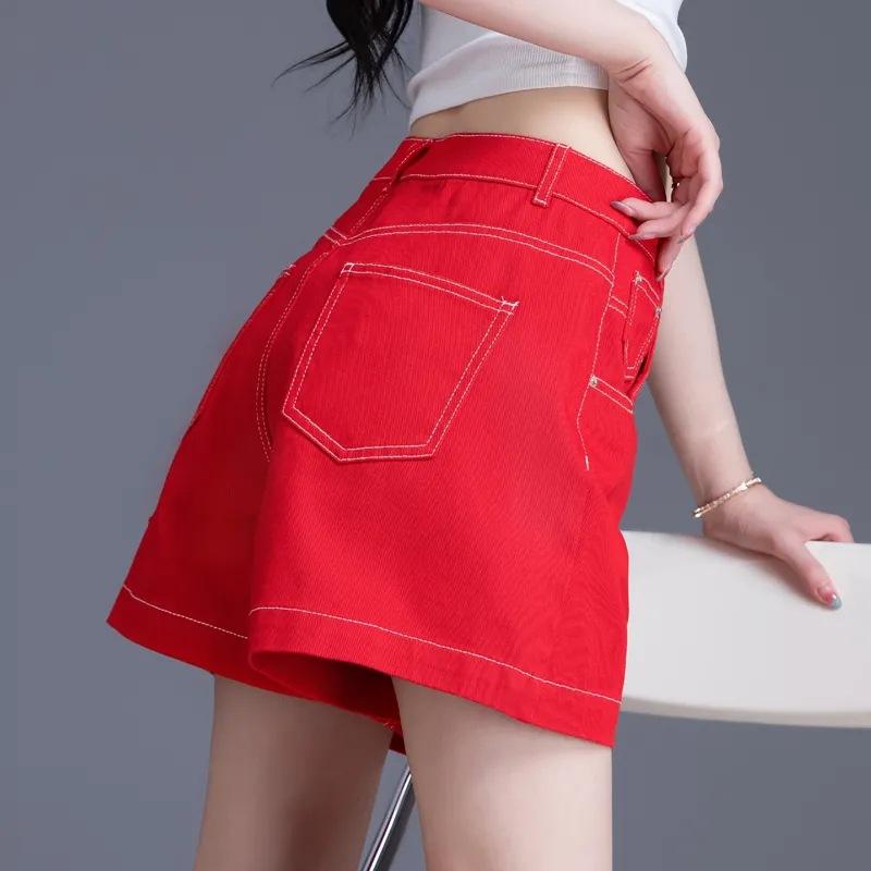 Green Shorts Feminina Summer Casual Loose Vintage Shorts Women Streetwear High Waisted Wide Leg Shorts 34 червоний
Green Shorts Feminina Summer Casual Loose Vintage Shorts Women Streetwear High Waisted Wide Leg Shorts 34 червоний