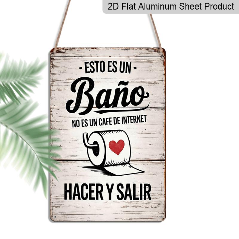 2D Flat, 1pc Vintage Humorous Bathroom Aluminium Sign This Is A Bathroom, Not An Internet Cafe - Do Your Business and Leave - 8 x12 Rustic Toilet 20*30cm
2D Flat, 1pc Vintage Humorous Bathroom Aluminium Sign This Is A Bathroom, Not An Internet Cafe - Do Your Business and Leave - 8 x12 Rustic Toilet 20*30cm