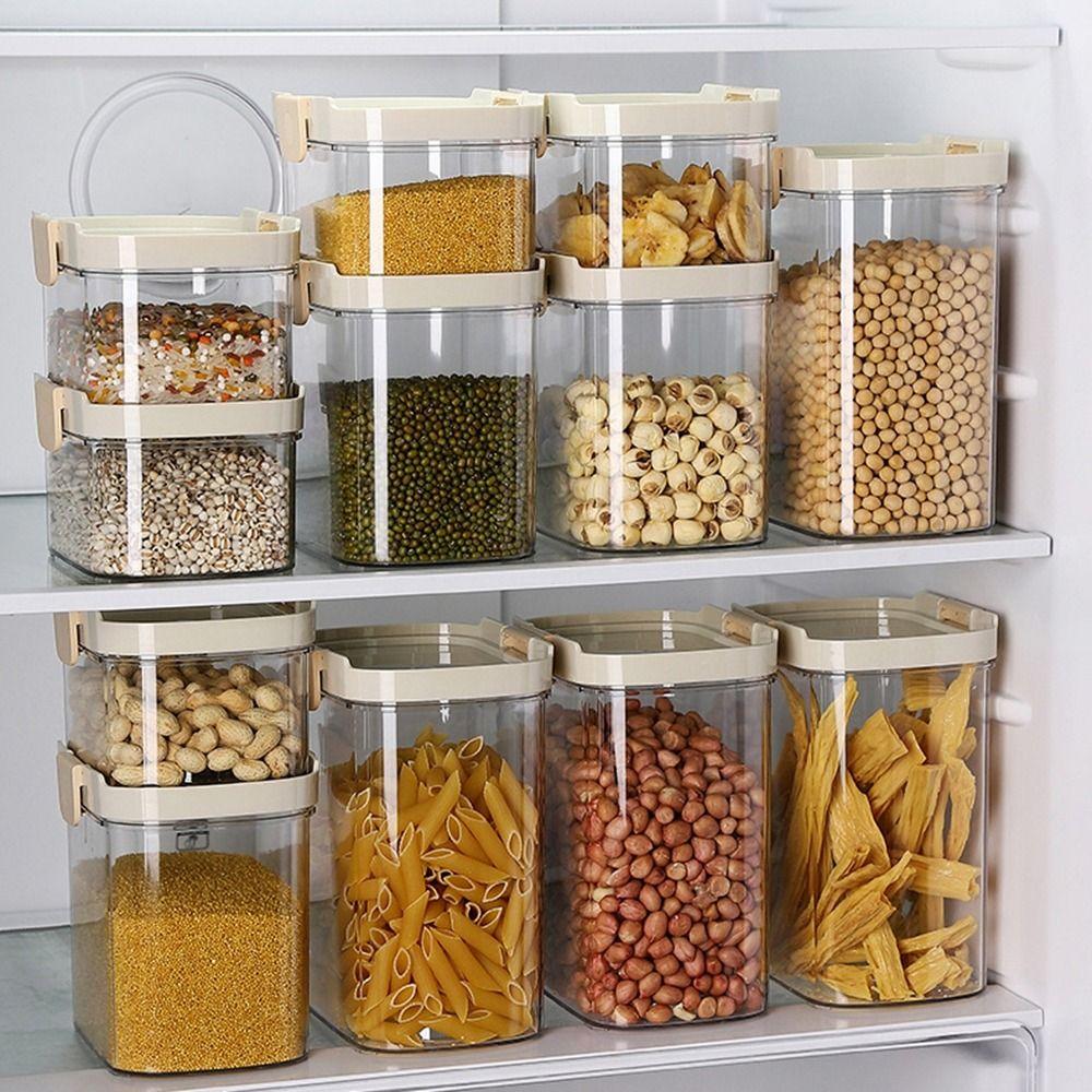 Sealed Telescopic Opening Pantry Storage Jars Plastic Coffee Bean Storage Container Kitchen Style BA
Sealed Telescopic Opening Pantry Storage Jars Plastic Coffee Bean Storage Container Kitchen Style BA