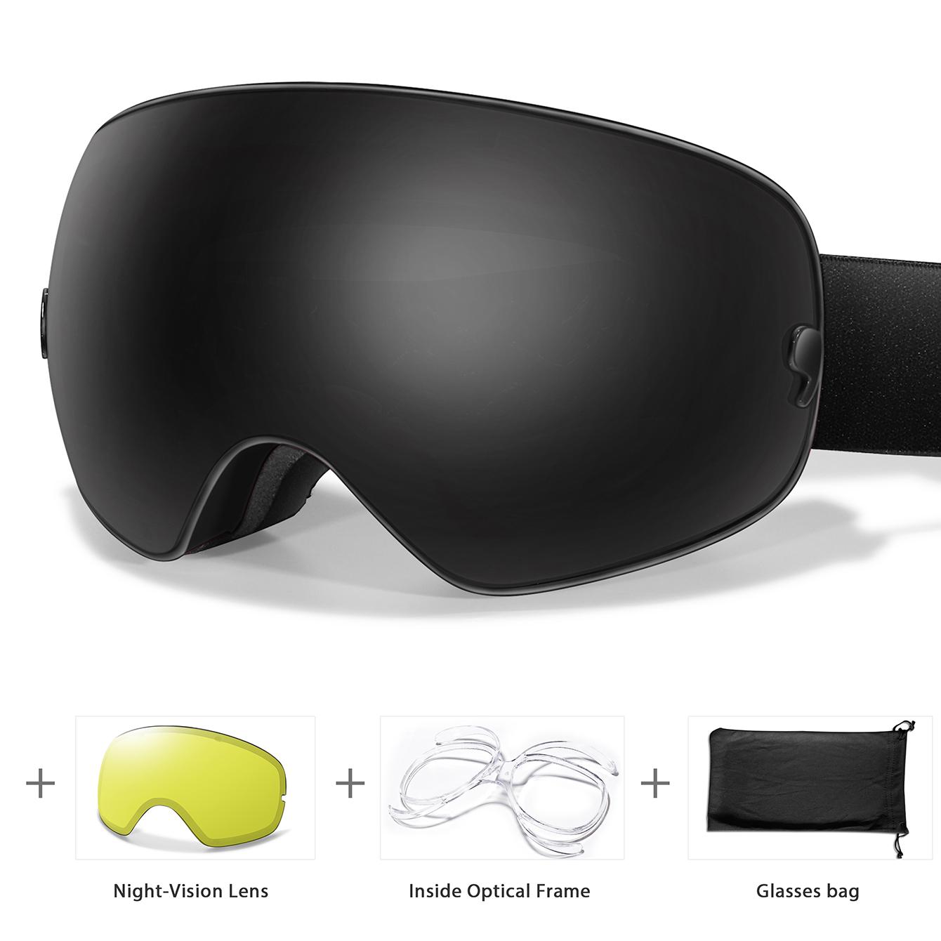SKI Goggles Anti-Fog Snowboard UV400 Outdoor Sports Snowmobile Ski Mask Men Women glasses with Replacement Lens Free Gifts
SKI Goggles Anti-Fog Snowboard UV400 Outdoor Sports Snowmobile Ski Mask Men Women glasses with Replacement Lens Free Gifts