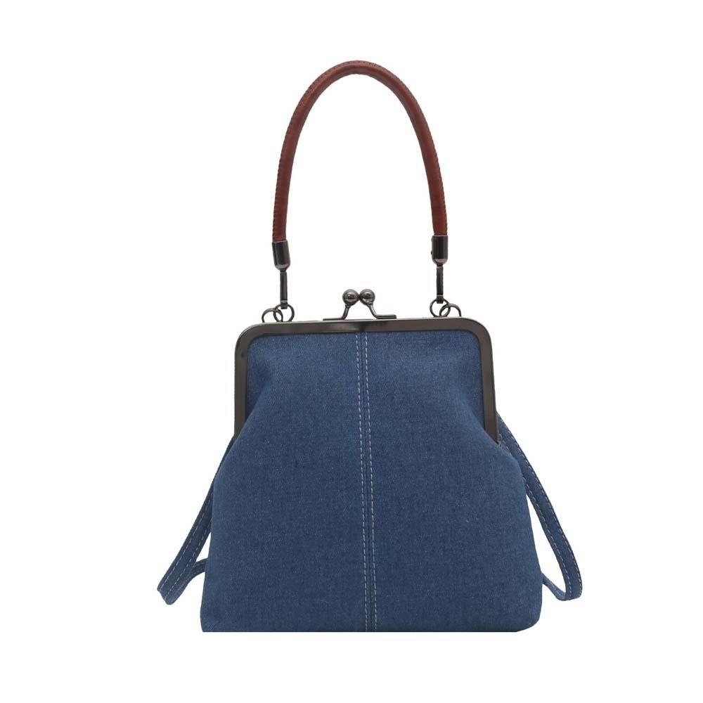 Elegant Kiss Lock Shoulder Bag Solid Color High Quality Denim Blue Crossbody Bag Large Capacity Purse Vintage Women s Handbag синий
Elegant Kiss Lock Shoulder Bag Solid Color High Quality Denim Blue Crossbody Bag Large Capacity Purse Vintage Women s Handbag синий