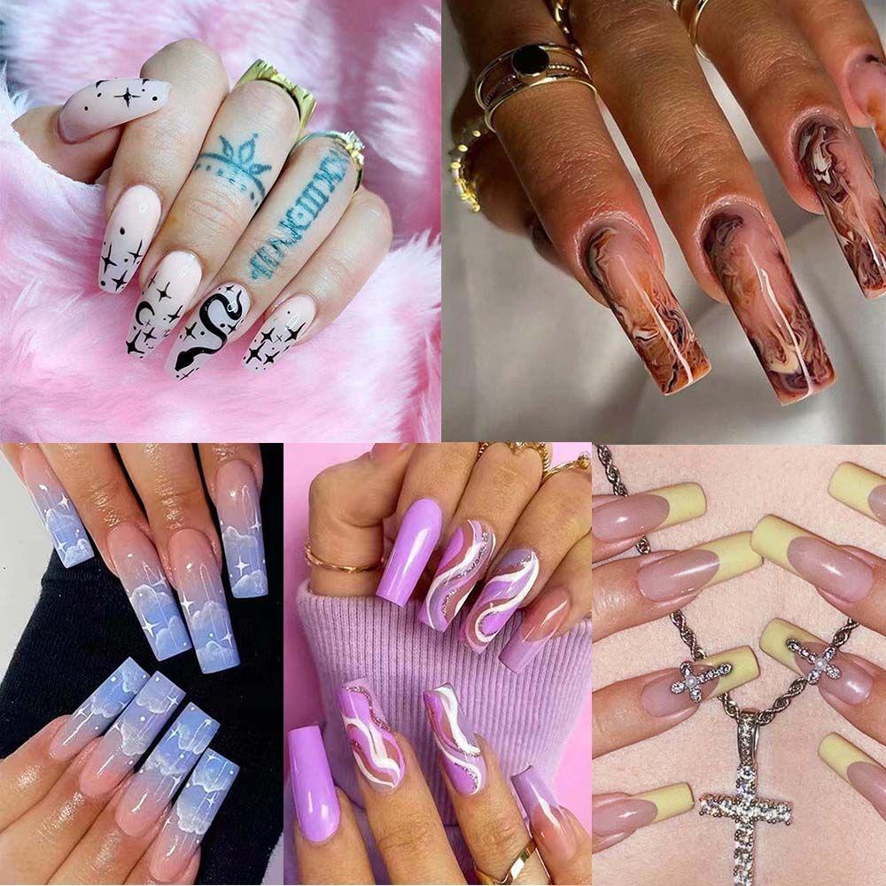Tool Full Cover Artificial Nail Tips Rhinestone Coffin False Nails French Fake Nails Wearable
Tool Full Cover Artificial Nail Tips Rhinestone Coffin False Nails French Fake Nails Wearable