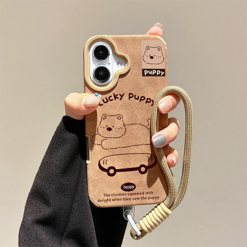 Прекрасный чехол с принтом Happy Puppy из кожи + ремешок на запястье, защитный чехол из мягкого силикона для iPhone iPhone 16 Pro
Прекрасный чехол с принтом Happy Puppy из кожи + ремешок на запястье, защитный чехол из мягкого силикона для iPhone iPhone 16 Pro