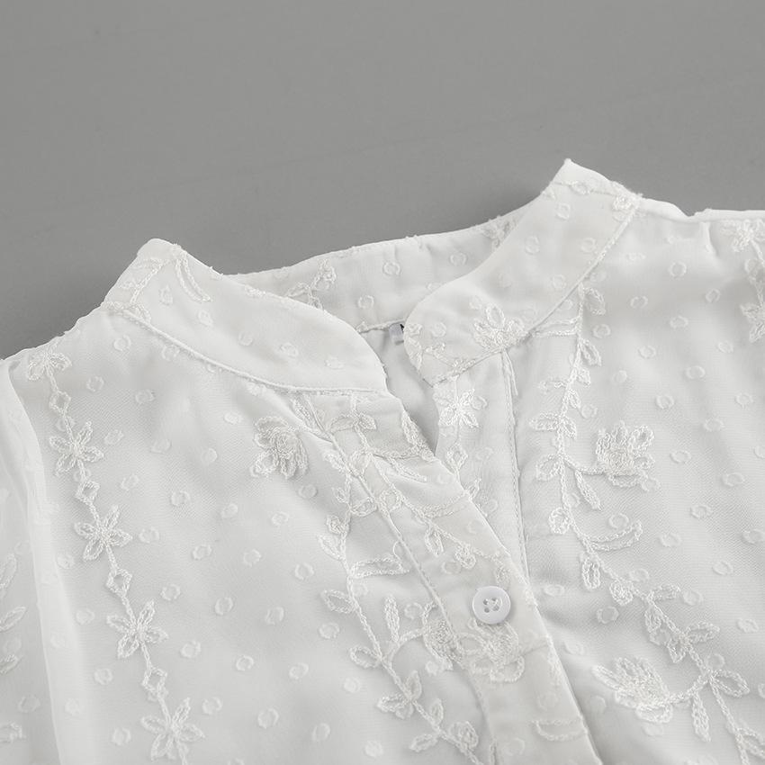 French white jacquard stand-up collar A pendulum lace-up dress spring and summer European and American fashion new short skirt women L
French white jacquard stand-up collar A pendulum lace-up dress spring and summer European and American fashion new short skirt women L
