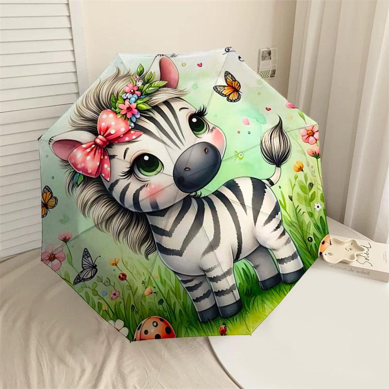 1PC Zebra Butterfly Umbrella-8-Rib Reinforced Portable Folding Travel Suitable for All Seasons Outdoor Daily Use-H0382
1PC Zebra Butterfly Umbrella-8-Rib Reinforced Portable Folding Travel Suitable for All Seasons Outdoor Daily Use-H0382