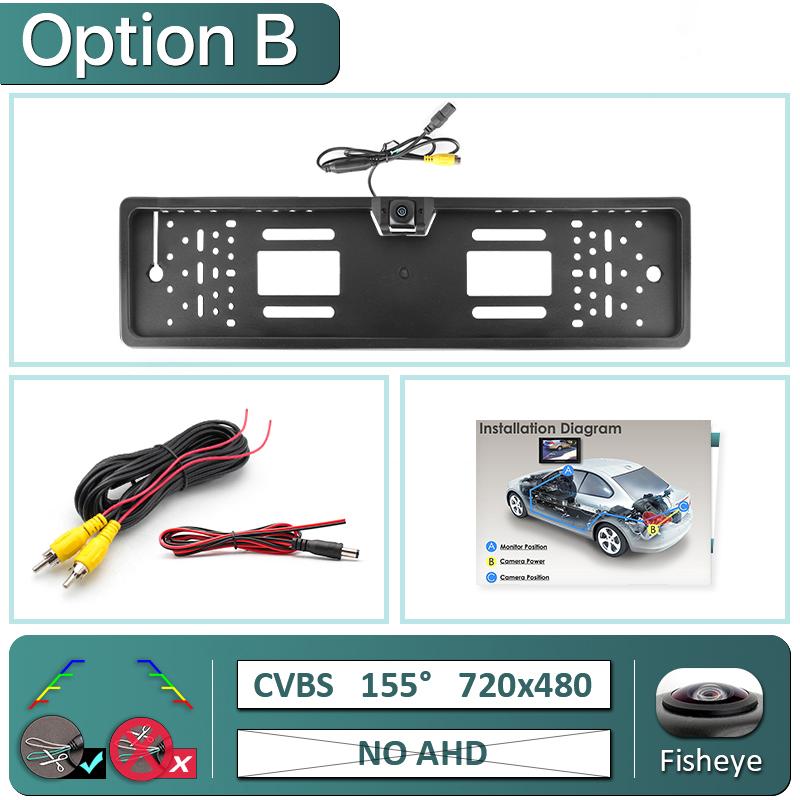 GreenYi GreenYi HD AHD 1080P 170 Degree Fisheye EU European Vehicle Rear View Camera Number License Plate Frame Car Camera 720x480-155deg
GreenYi GreenYi HD AHD 1080P 170 Degree Fisheye EU European Vehicle Rear View Camera Number License Plate Frame Car Camera 720x480-155deg