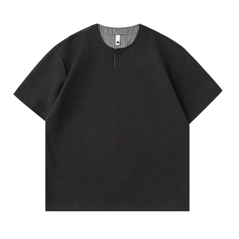 Mu Qiu Men s Mamba Cotton Color Block Henley T-shirt | 260G Heavyweight Loose Fit Short Sleeve XL (140-160 jin) чёрный
Mu Qiu Men s Mamba Cotton Color Block Henley T-shirt | 260G Heavyweight Loose Fit Short Sleeve XL (140-160 jin) чёрный