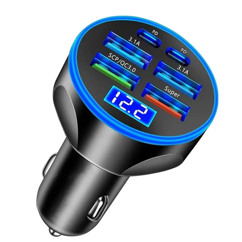 Car Fast Charging Head Fast Charging Car Phone Charger Ports With 4 Voltage Power Detection Car Multi-port Adapter Usb Adap R6Z7
Car Fast Charging Head Fast Charging Car Phone Charger Ports With 4 Voltage Power Detection Car Multi-port Adapter Usb Adap R6Z7