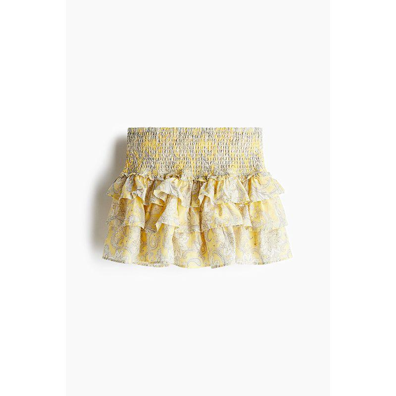HM Women s Skirt 2025 Autumn New Arrival Wave Style Wear Print Layered Mini Skirt 1277381 Light yellow/Paisley Pattern 155/64(XS)
HM Women s Skirt 2025 Autumn New Arrival Wave Style Wear Print Layered Mini Skirt 1277381 Light yellow/Paisley Pattern 155/64(XS)