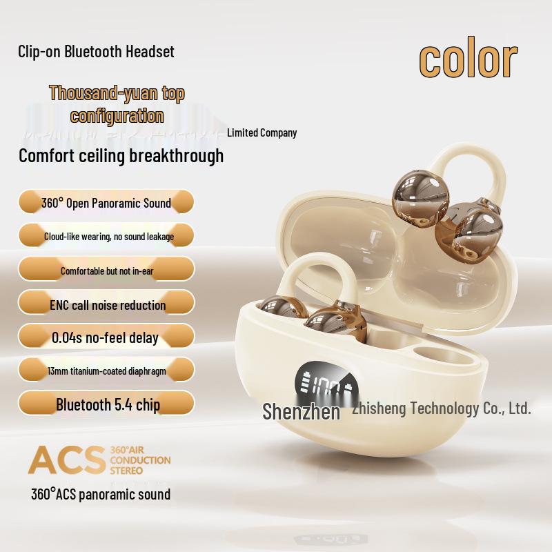 Hot-Selling In-Ear Bluetooth Bone Conduction Ear Clips Standard Version
Hot-Selling In-Ear Bluetooth Bone Conduction Ear Clips Standard Version