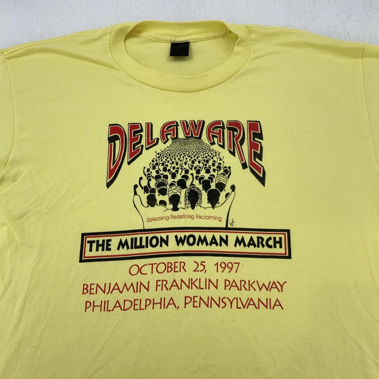 Vintage Million Woman March T-Shirt XL Delaware Philadelphia Black History 90s 3XL
Vintage Million Woman March T-Shirt XL Delaware Philadelphia Black History 90s 3XL