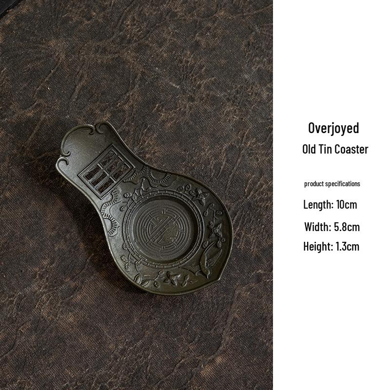 Japanese Antique Tin Tea Cup Coaster: Non-slip Retro Mat for Tea Ceremony Accessories Antique Pewter
Japanese Antique Tin Tea Cup Coaster: Non-slip Retro Mat for Tea Ceremony Accessories Antique Pewter