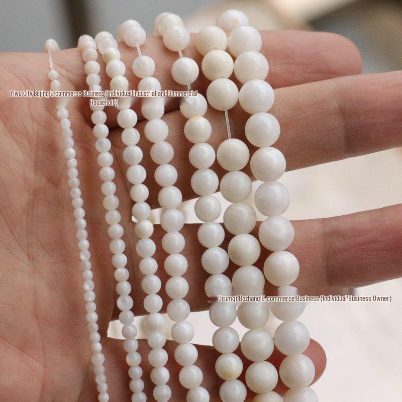 Natural Freshwater Mother-of-Pearl Round Beads (2-6mm) for DIY Jewelry 4mm strand
Natural Freshwater Mother-of-Pearl Round Beads (2-6mm) for DIY Jewelry 4mm strand