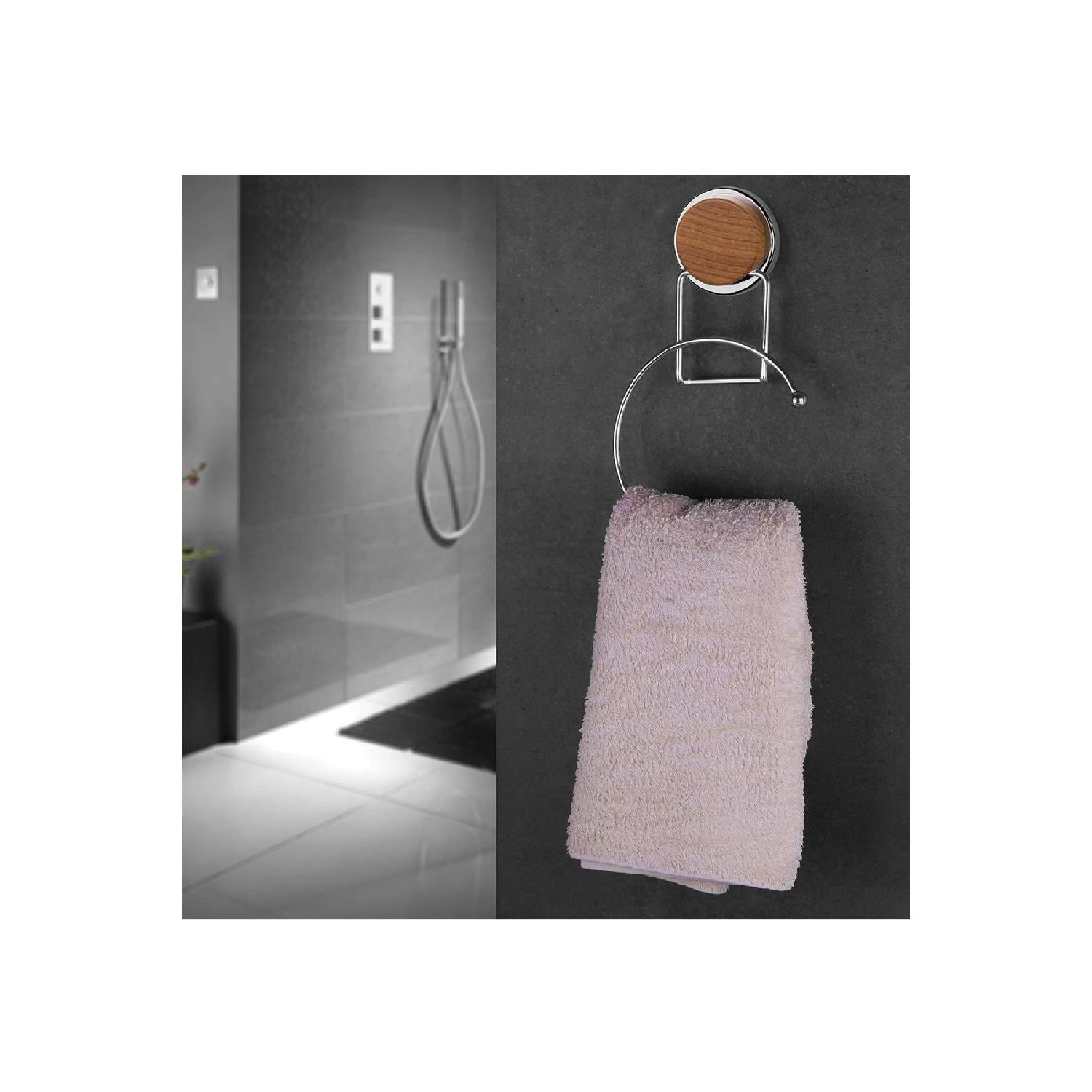 Деревянный узор Magic Fix Magic Sticky Chrome Круглый держатель для полотенец
Деревянный узор Magic Fix Magic Sticky Chrome Круглый держатель для полотенец