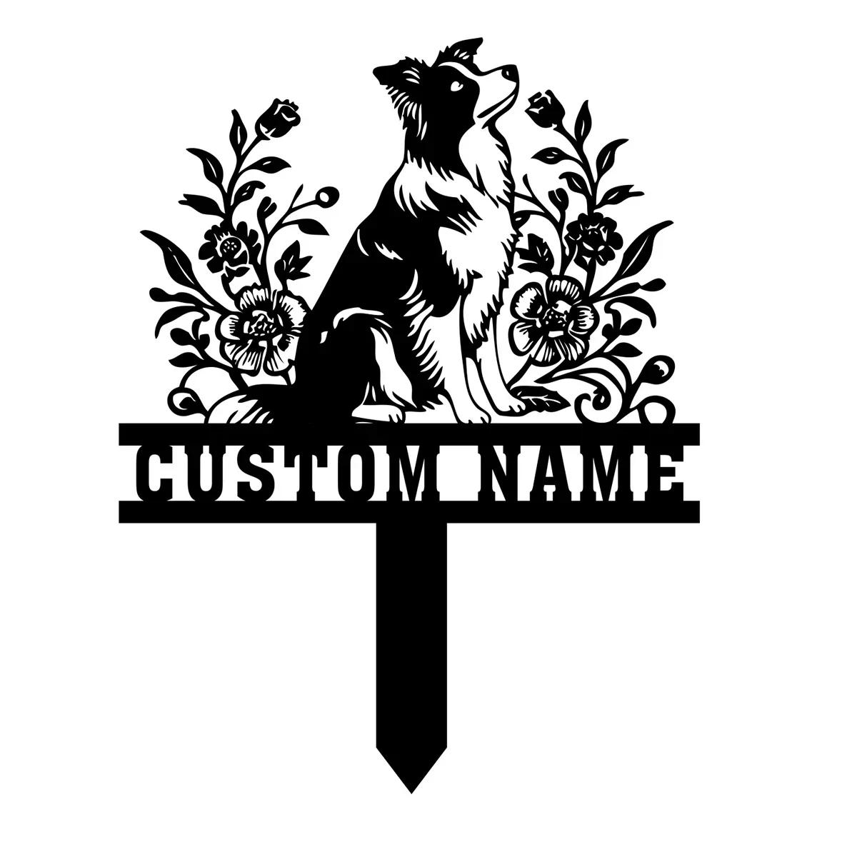 Custom Border Collie Memorial Garden Stake, Personalized Pet Grave Marker, Sympathy Gift for Pet Loss, Remembrance Decor
Custom Border Collie Memorial Garden Stake, Personalized Pet Grave Marker, Sympathy Gift for Pet Loss, Remembrance Decor