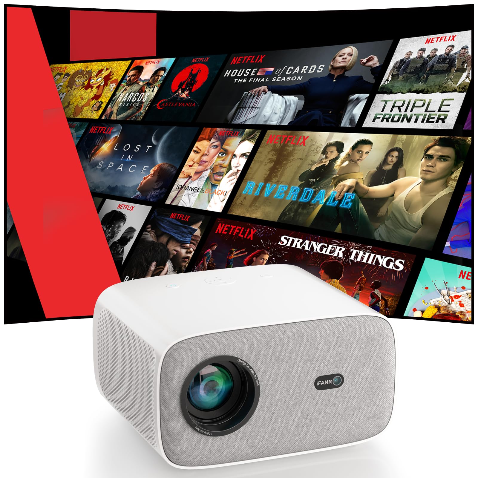 Officially Certified App Video DoIby Projector for Home Use 1000ANSI Auto Focus Auto Keystone Correction 4K Compatible WIFI 6 Bidirectional Bluetooth білий
Officially Certified App Video DoIby Projector for Home Use 1000ANSI Auto Focus Auto Keystone Correction 4K Compatible WIFI 6 Bidirectional Bluetooth білий