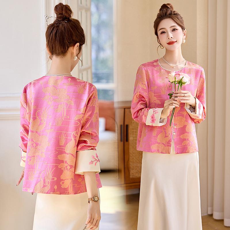 2025 Весна Новинка Китайский Розовый Жаккардовый Топ-Жакет с Пайетками и Бисерной Отделкой ME5513 XL 130-145 jin
2025 Весна Новинка Китайский Розовый Жаккардовый Топ-Жакет с Пайетками и Бисерной Отделкой ME5513 XL 130-145 jin