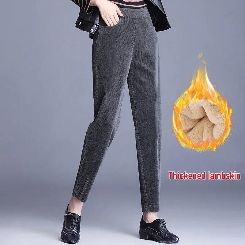 Plus Velvet 2023 Women s High Waist Corduroy Carrot Pants - Thick, Striped, Lambswool, Pocket Style, Loose Harem Fit M (suitable for 80-100 jin)
Plus Velvet 2023 Women s High Waist Corduroy Carrot Pants - Thick, Striped, Lambswool, Pocket Style, Loose Harem Fit M (suitable for 80-100 jin)