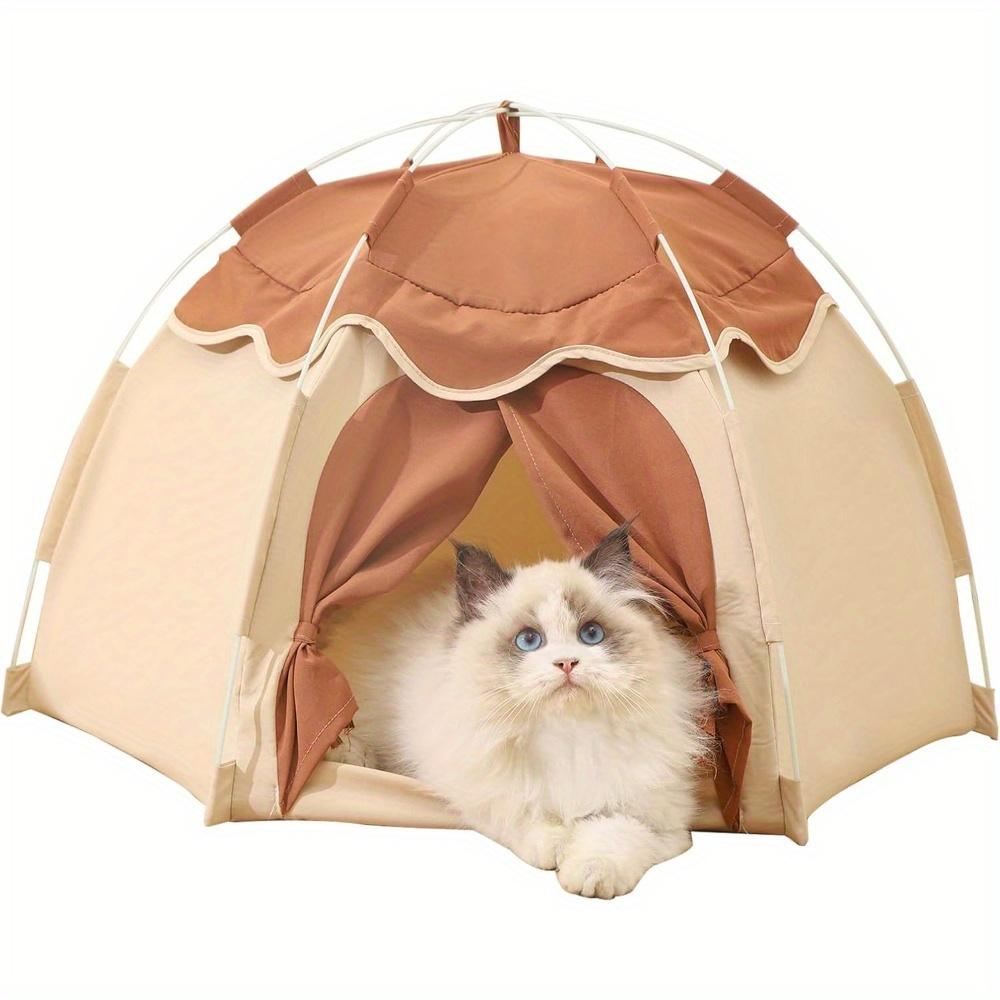 Washable Semi-Enclosed Large Cat Bed - Retro Style Synthetic Fiber Pet Tent for Cats and Small Dogs Suitable for All Seasons
Washable Semi-Enclosed Large Cat Bed - Retro Style Synthetic Fiber Pet Tent for Cats and Small Dogs Suitable for All Seasons