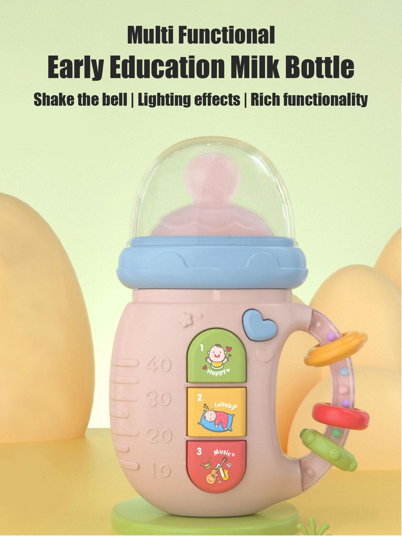 1pc Baby Musical Feeding Bottle Newborn Soft Teether Rattles Educational Toy 18M+ Mobile Rattles Toys Soothing Vocal Music
1pc Baby Musical Feeding Bottle Newborn Soft Teether Rattles Educational Toy 18M+ Mobile Rattles Toys Soothing Vocal Music