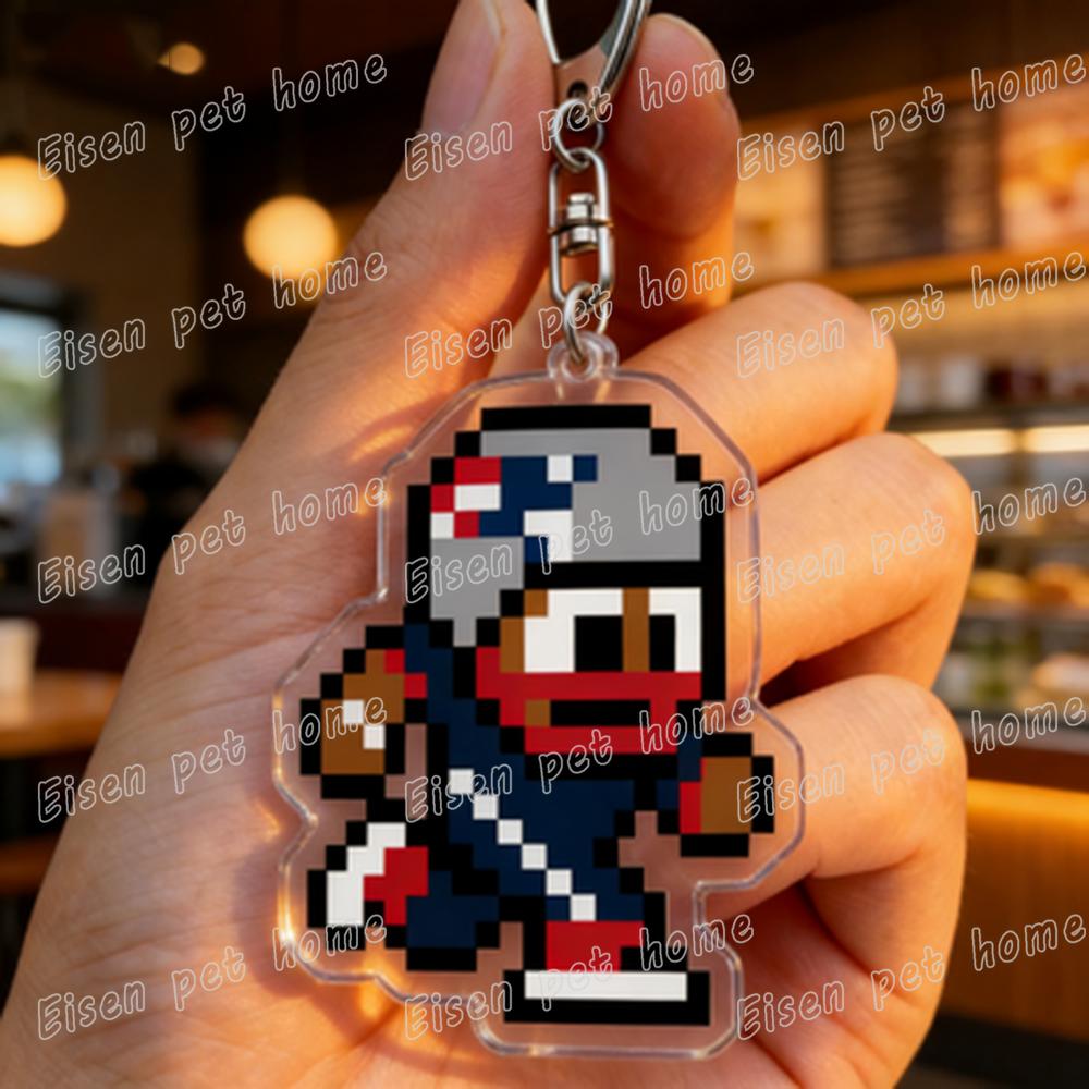 Pixel Style Football Keychain Accessories Bag Cute Cartoon New England Patriots Keyrings Jewelry Gifts for Friends
Pixel Style Football Keychain Accessories Bag Cute Cartoon New England Patriots Keyrings Jewelry Gifts for Friends