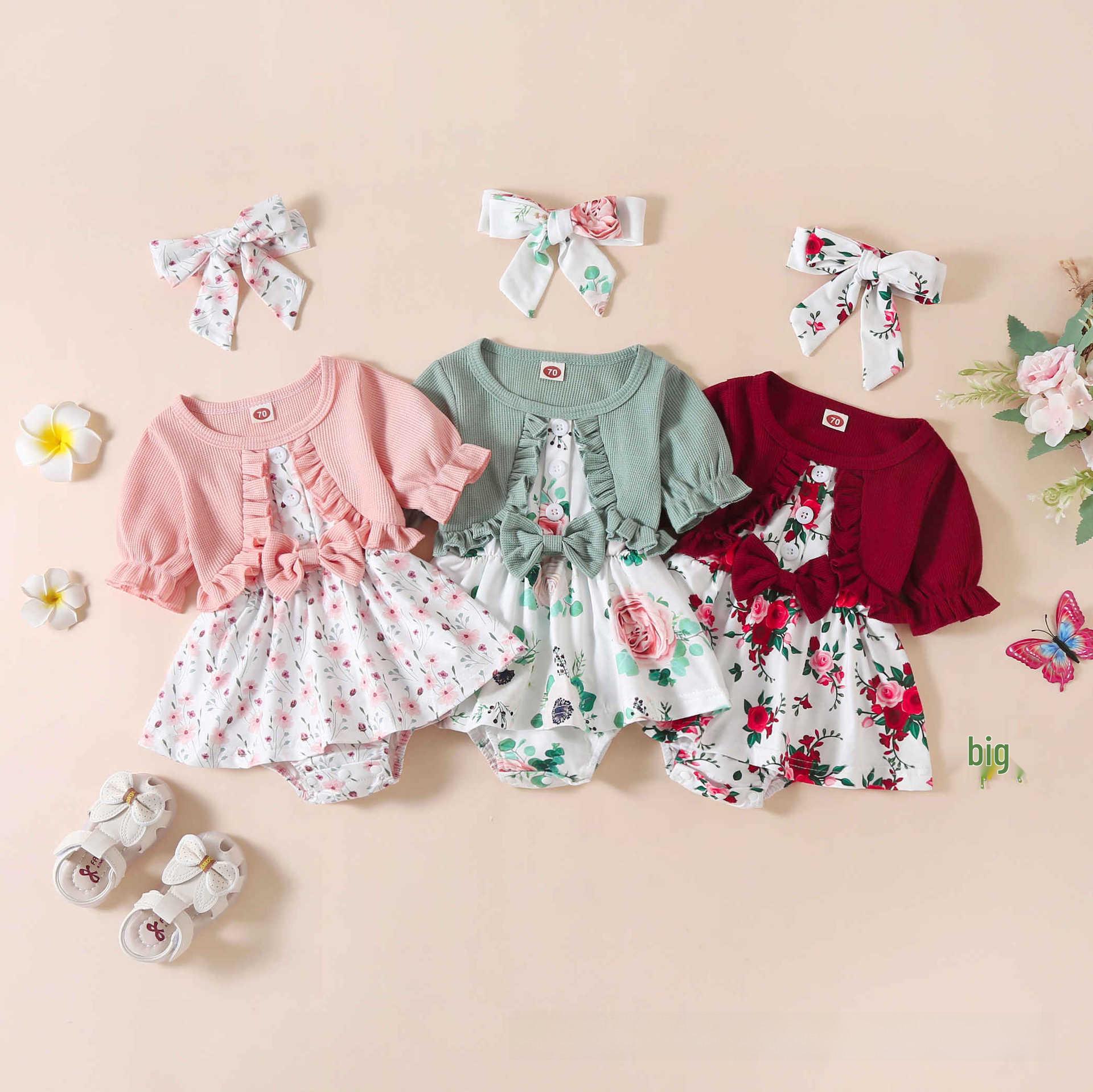 Spring/Summer Baby Girls Short Sleeve Bowknot Skirt Onesie Romper 90 cm вина червоного кольору
Spring/Summer Baby Girls Short Sleeve Bowknot Skirt Onesie Romper 90 cm вина червоного кольору