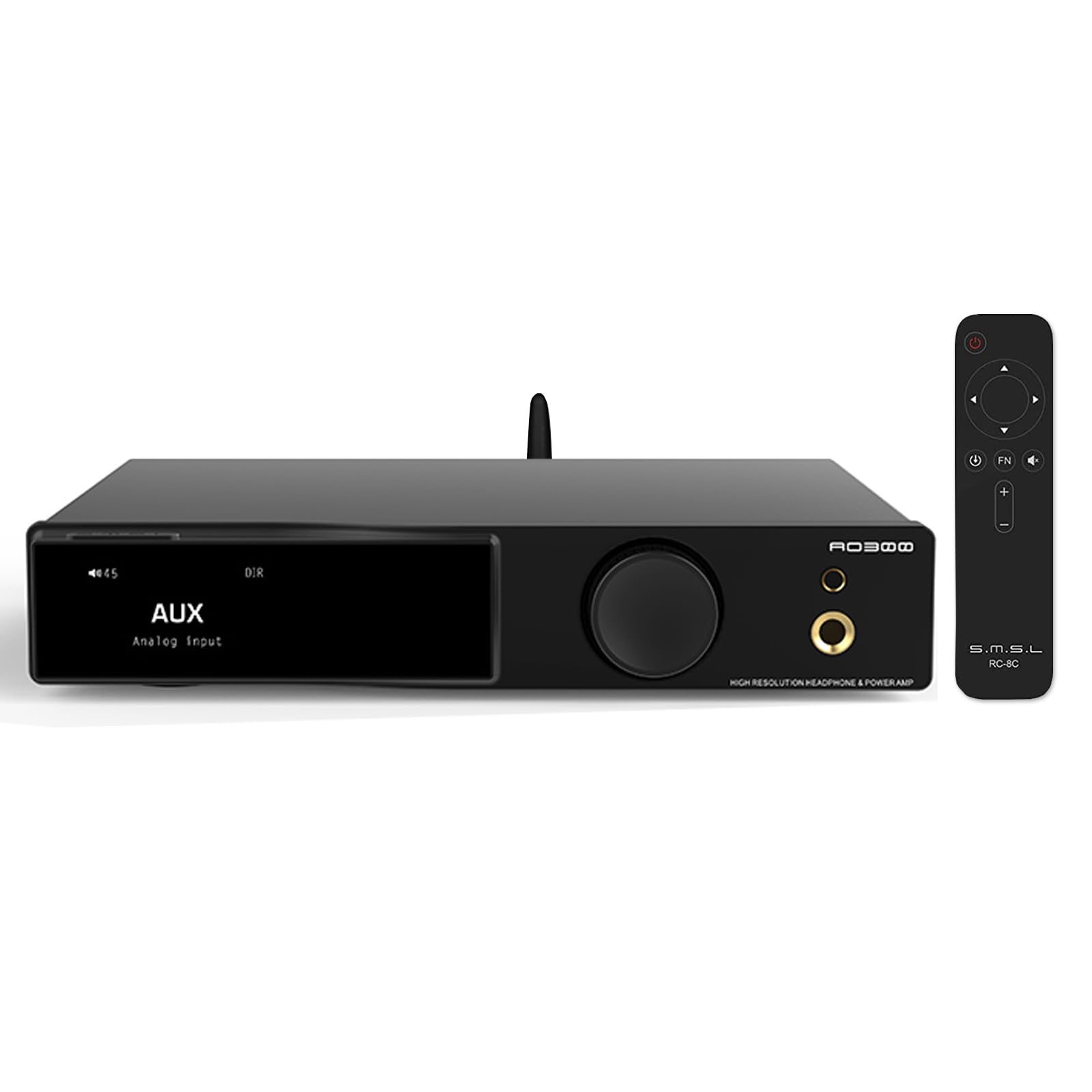 AO300 165Wx2 Power Amplifier MQA DAC Headphone Amplifier Integrated Amplifier IC MA5332MS DAC IC CS43131 Equipped with Super Bass Signal Output чорний
AO300 165Wx2 Power Amplifier MQA DAC Headphone Amplifier Integrated Amplifier IC MA5332MS DAC IC CS43131 Equipped with Super Bass Signal Output чорний