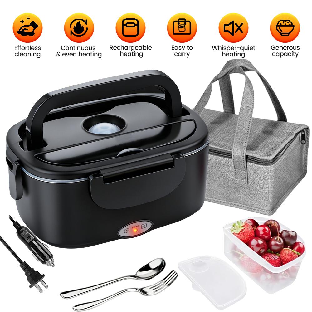 New 1.5L 60W Portable Electric Heated Lunch Box 304 Stainless Steel USB Fast Heating Food Warmer for Car, Offices,Work & Travel 1&1
New 1.5L 60W Portable Electric Heated Lunch Box 304 Stainless Steel USB Fast Heating Food Warmer for Car, Offices,Work & Travel 1&1